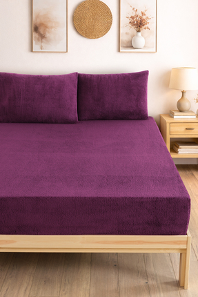 ton in ton Wellsoft Lastikli Çarşaf, Yumuşak Peluş Battal Boy Fitted Lastikli...