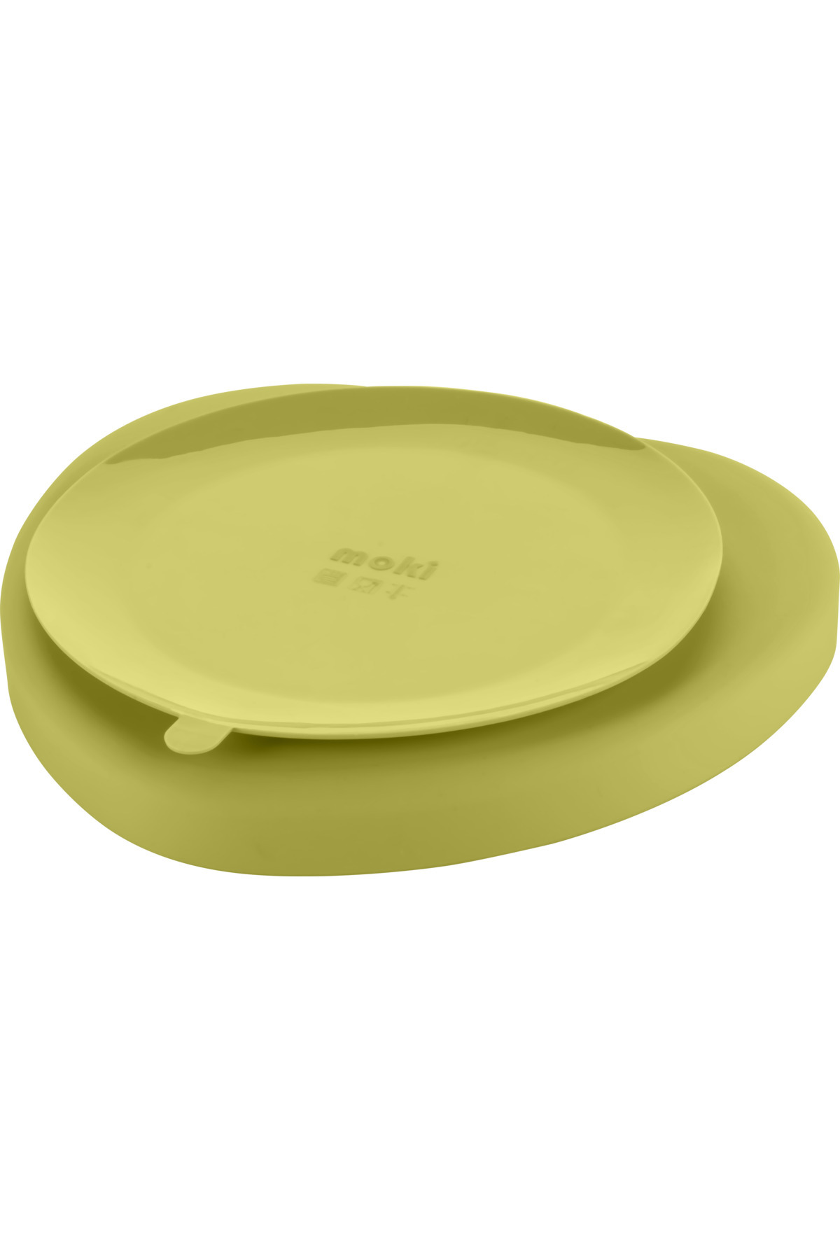 Moki Silikon Beslenme Seti 4'lü Pond Yeşil / Mama Önlüğü, Mama Tabağı, Bandırma Kaşığı, Kulplu Bardak fotoğrafı 3 (önizleme)