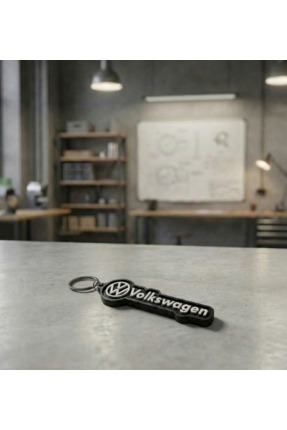 DİĞER1111 Volkswagen Logolu 3D Baskı Tasarım Anahtarlık - Petek Dokulu & Daya...