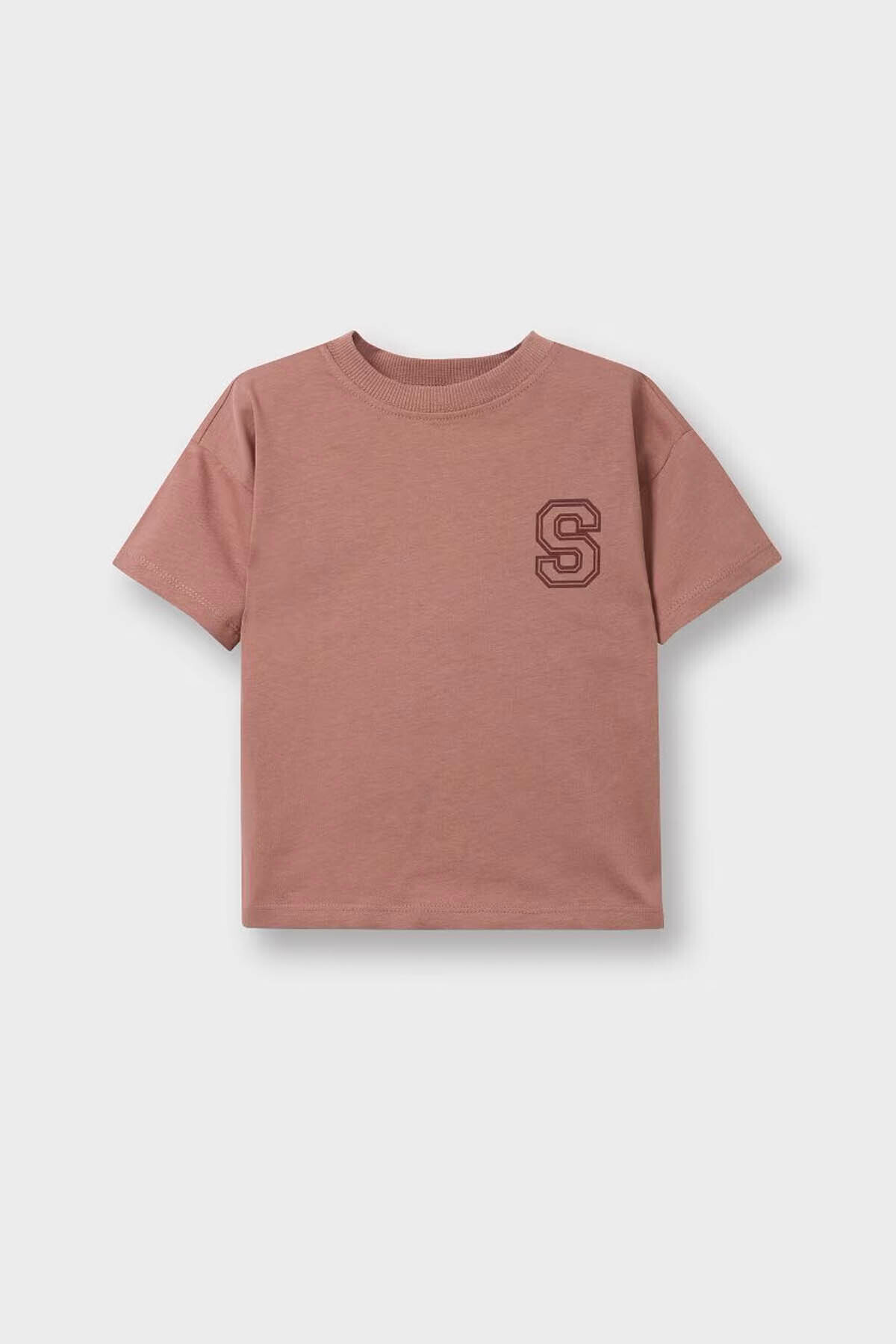 Defacto Printed Dusty Rose Baby Boy T-Shirt D7910A5/Br165
