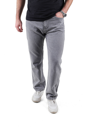 DRİFT JEANS DRIFT Erkek Baggy Fit Likrasız Kot Pantolon Gri Denim