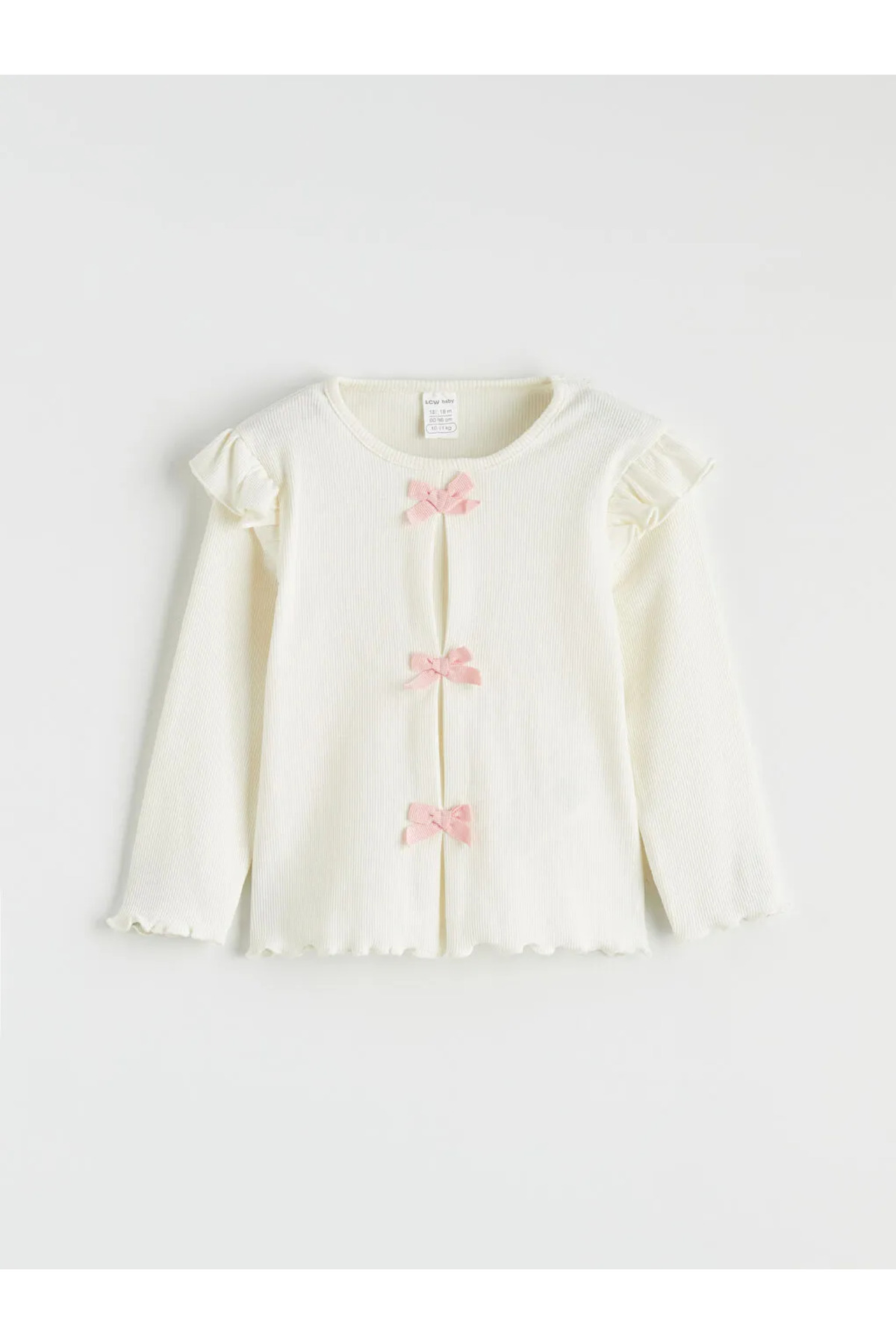 LC Waikiki Ekru Fiyonklu Kız Bebek Bluz ve Tayt Pantolon fotoğrafı 6 (önizleme)