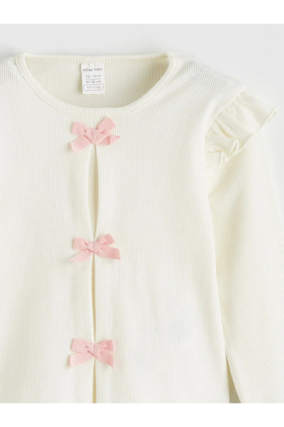 LC Waikiki Ekru Fiyonklu Kız Bebek Bluz ve Tayt Pantolon fotoğrafı 4 (önizleme)