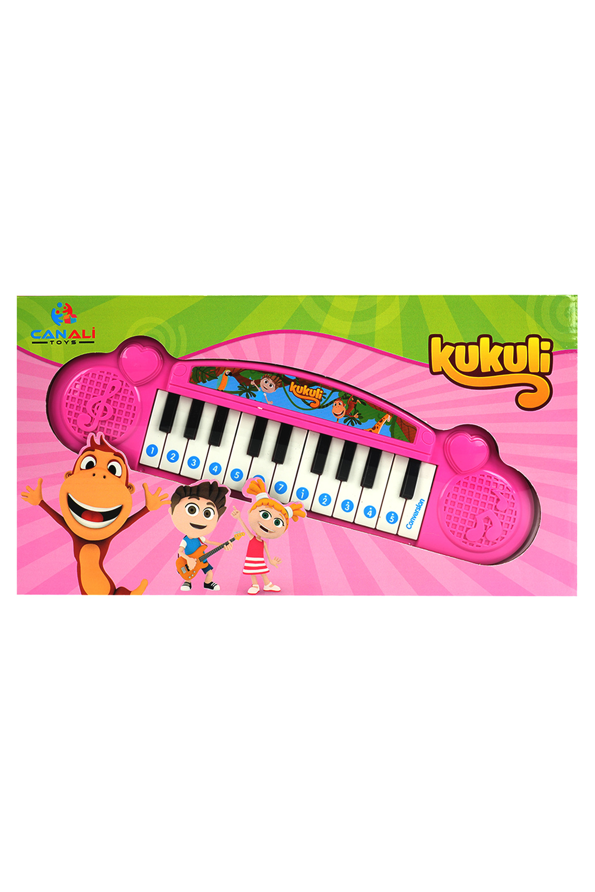 アート・デザイン・音楽 Plastic Toys hanlon Can Ali Toys Kukuli İlk Elektronik Piyanom Pembe - Fiyatı