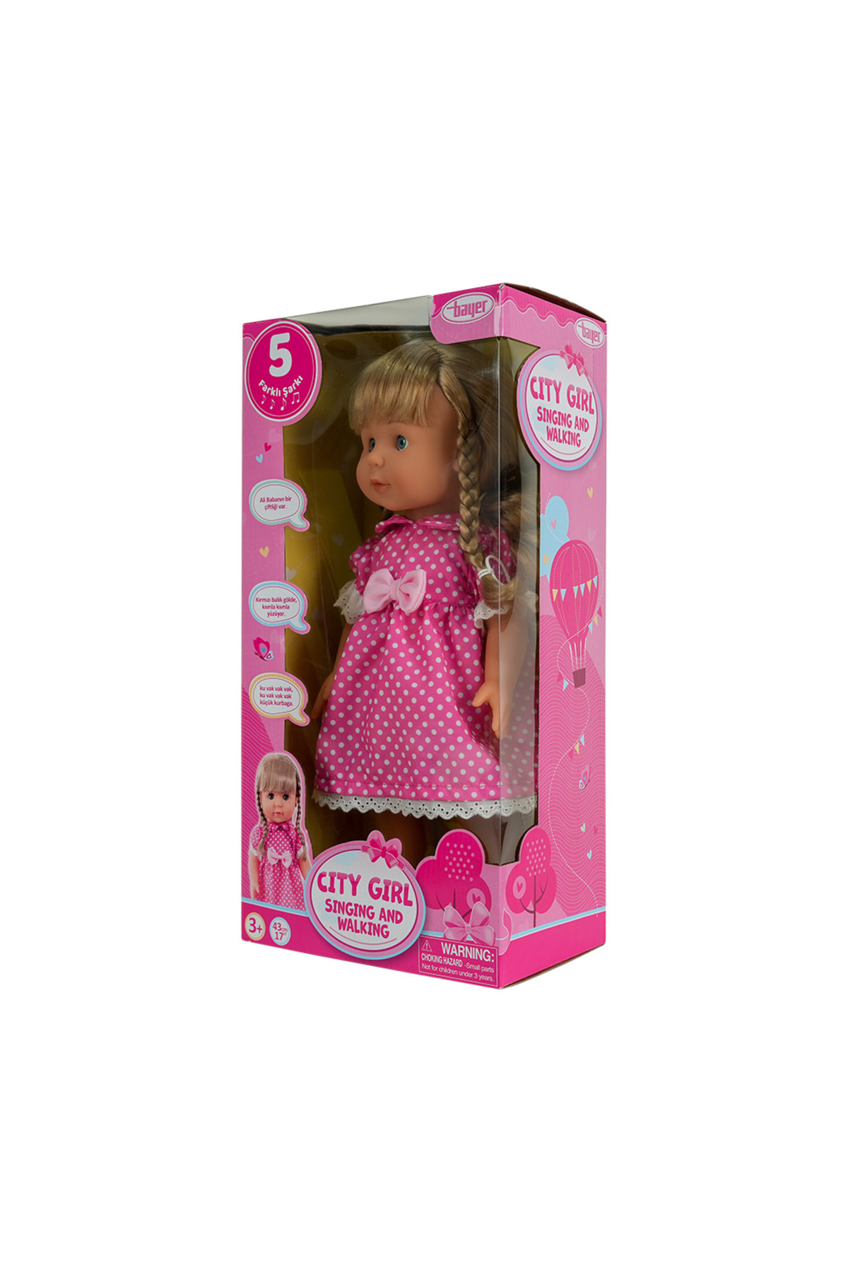 Mega City Girl Şarkı Söyleyen ve Yürüyen Bebek 43 Cm fotoğrafı 5 (önizleme)