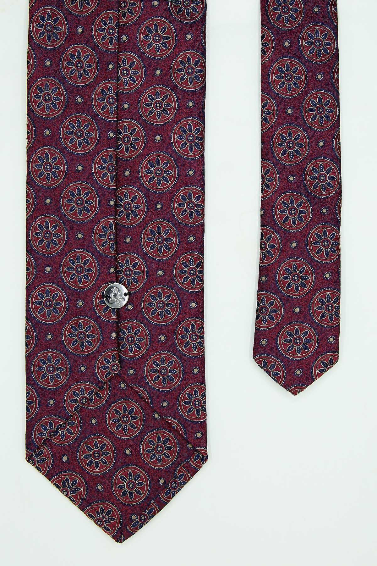 Kravatkolik Bordo Motif Kravat görsel 5