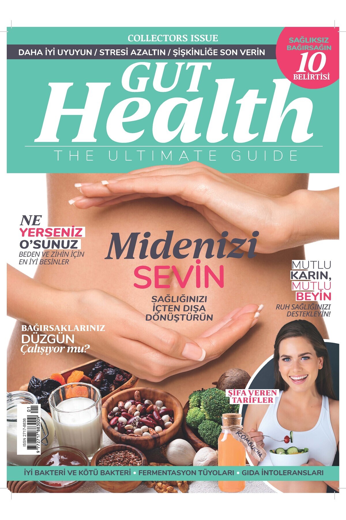 University of Natural Health テキストブック Turkuvaz Dergi COLLECTORS ISSUE GUT HEALTH - Fiyatı, Yorumları