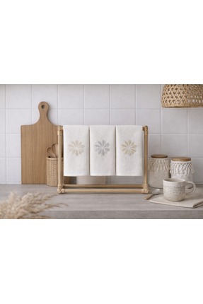 Bella Home Fransız Kadife 3’lü Mutfak Havlusu | 30x50 cm | Yumuşak & Emici | ...