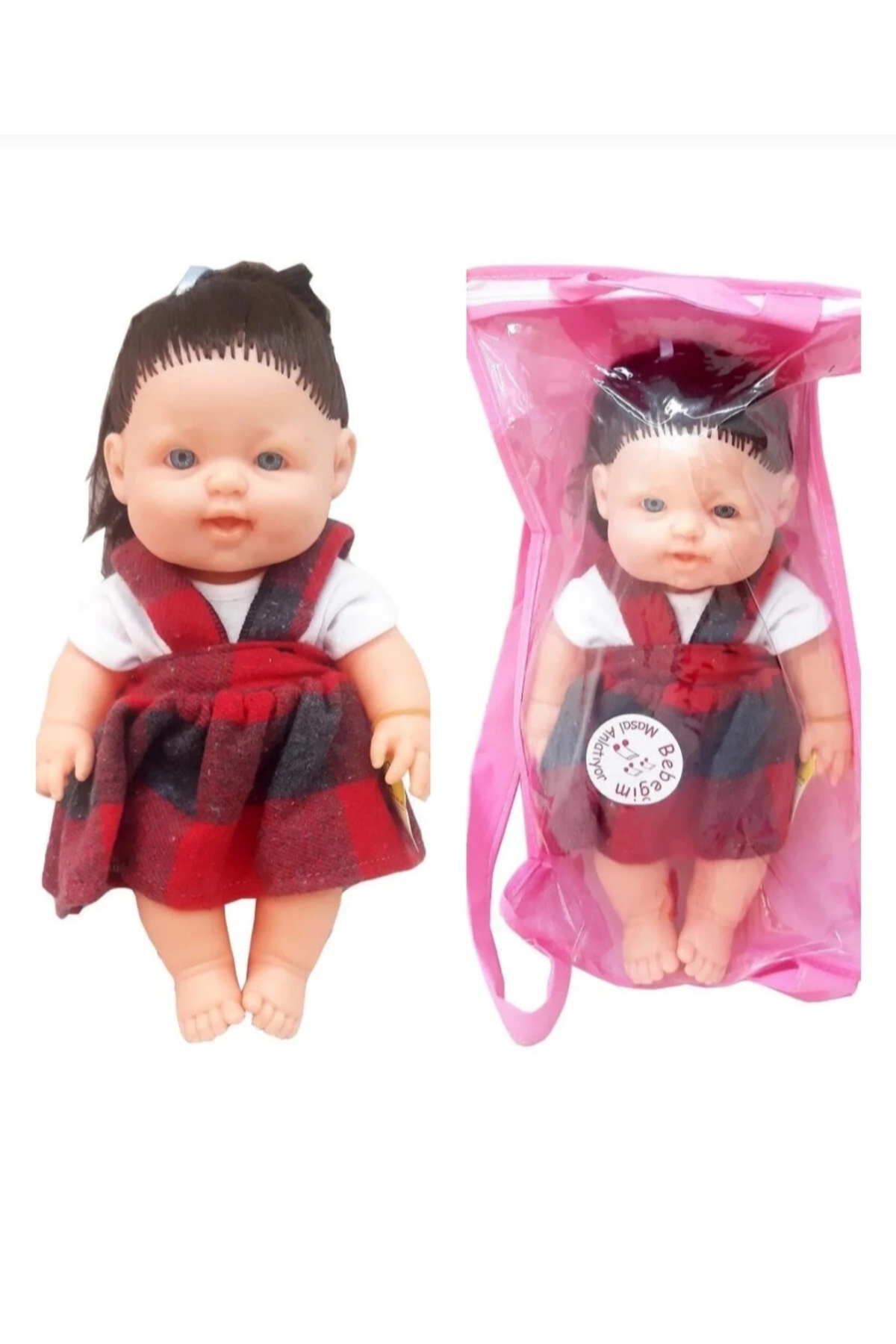 TOPROCKSTORE Sevimli Masal Anlatan Bebek Sırt Çantalı Uyku Arkadaşı 30 cm fotoğrafı 2 (önizleme)