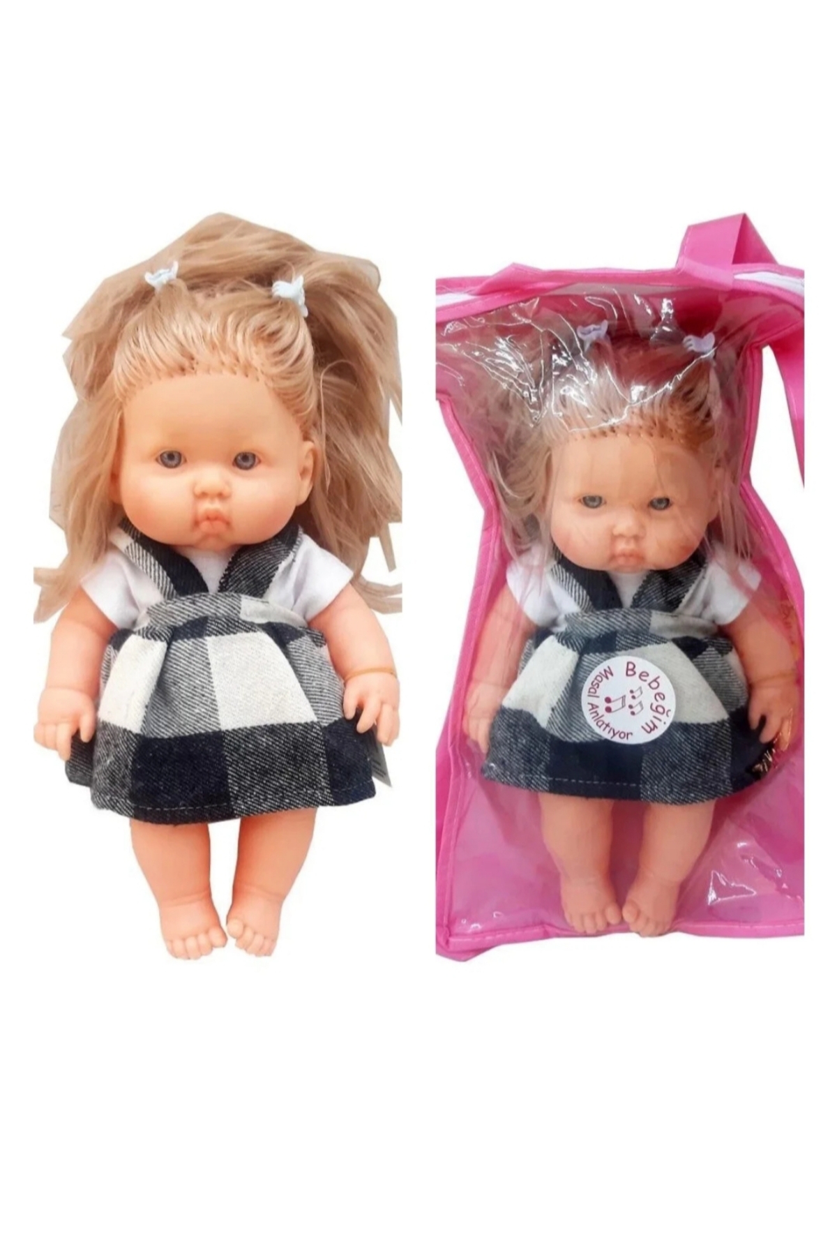 TOPROCKSTORE Sevimli Masal Anlatan Bebek Sırt Çantalı Uyku Arkadaşı 30 cm fotoğrafı 3 (önizleme)