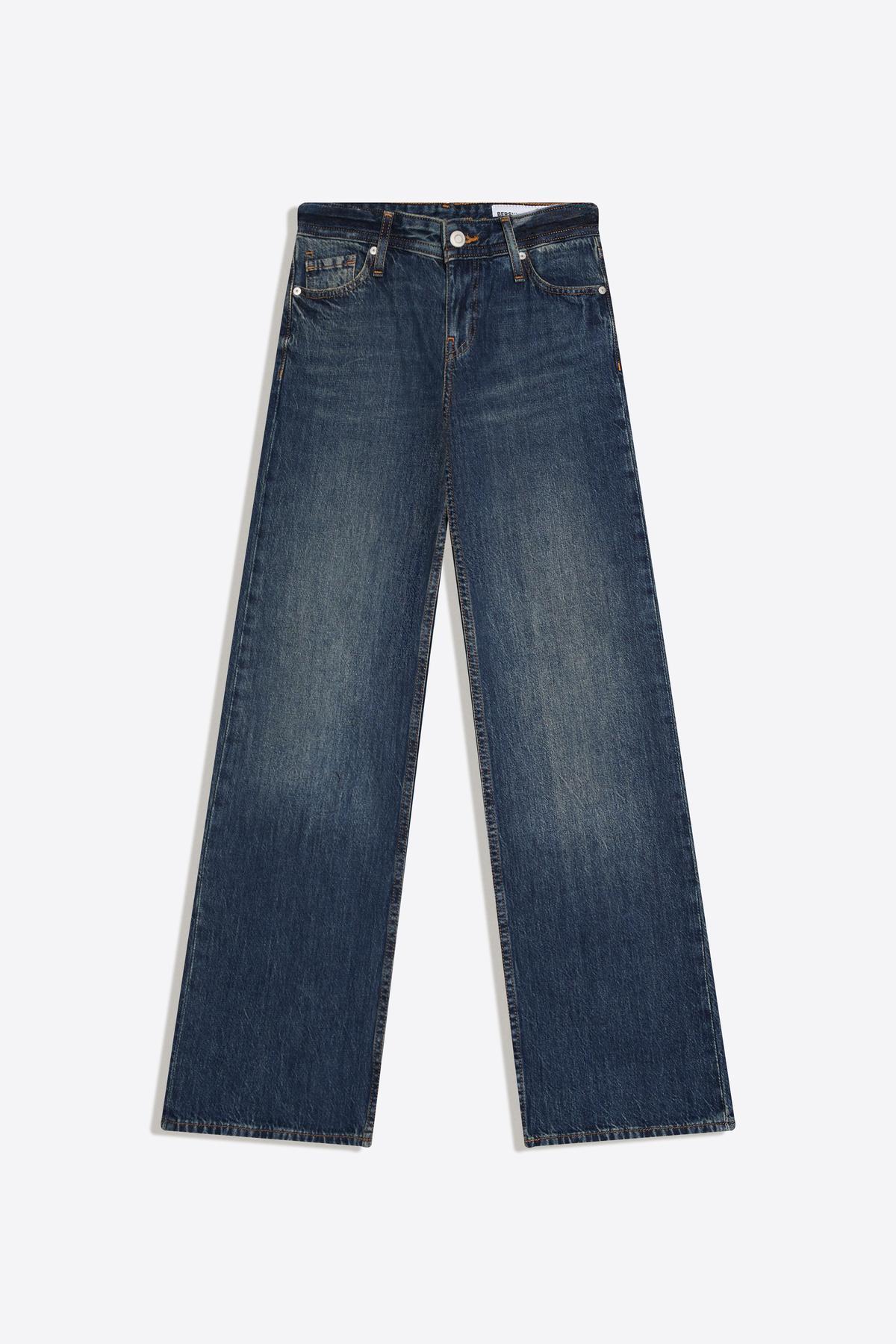 Bershka  straight fit düşük bel jean - Görsel 5