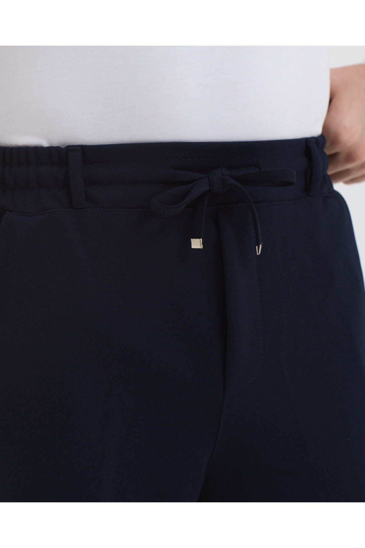 pandy  Erkek Bel Lastikli Yarım Kemerli Likralı Paça Katlamalı Regular Fit Pantolon - Görsel 6