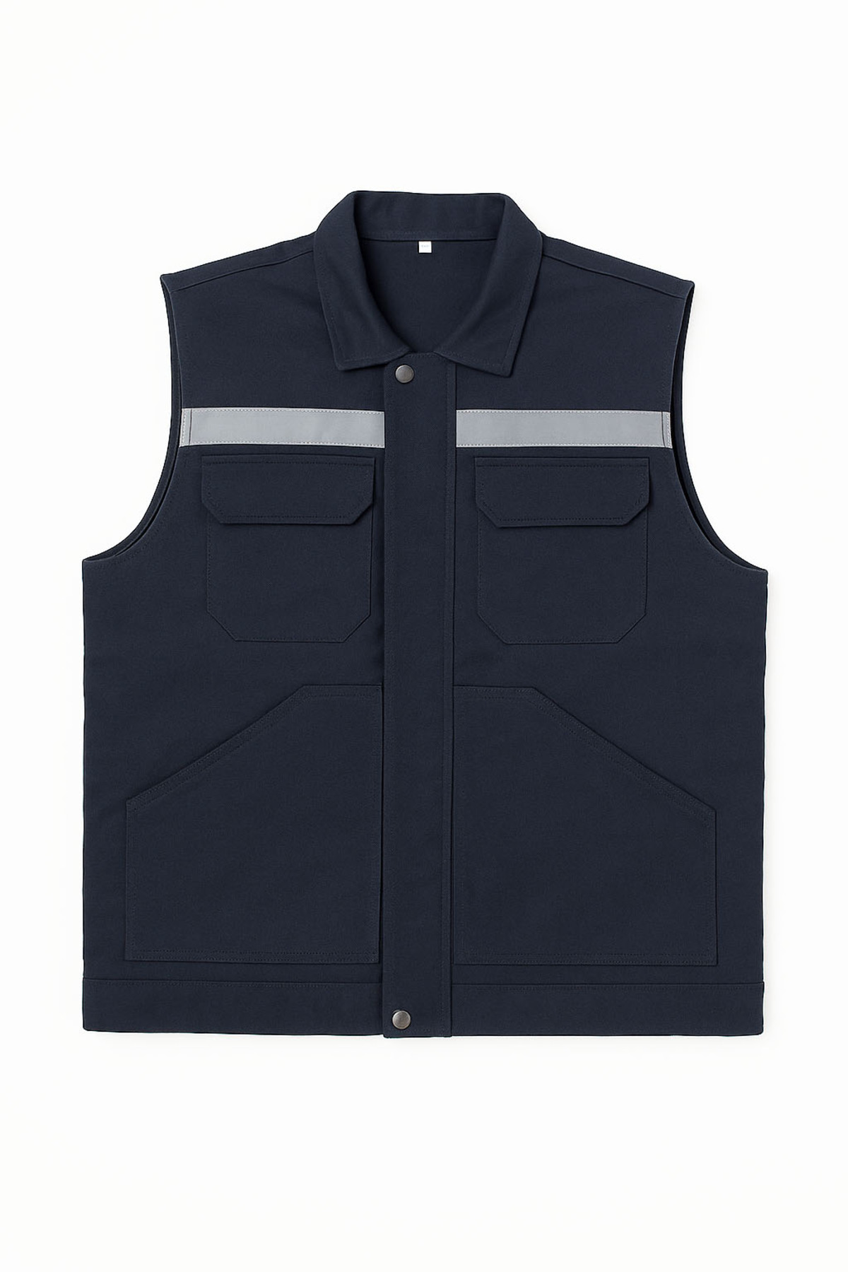 Çamdalı İş Elbiseleri 7x7 Gabardin Polarlı Yelek 4 Cepli Reflektörlü