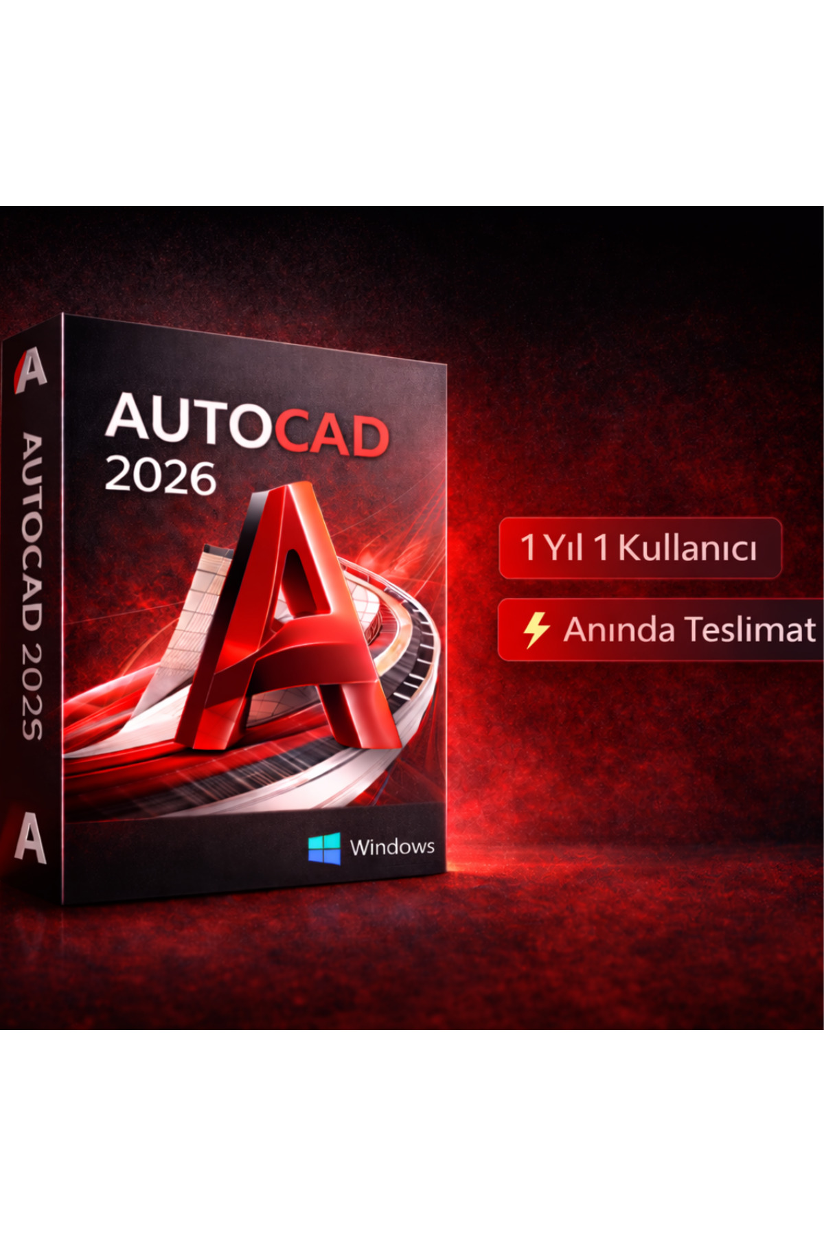 Autodesk AutoCAD 2026– 1 Yıl Lisans -1 Cihaz | Windows Uyumlu