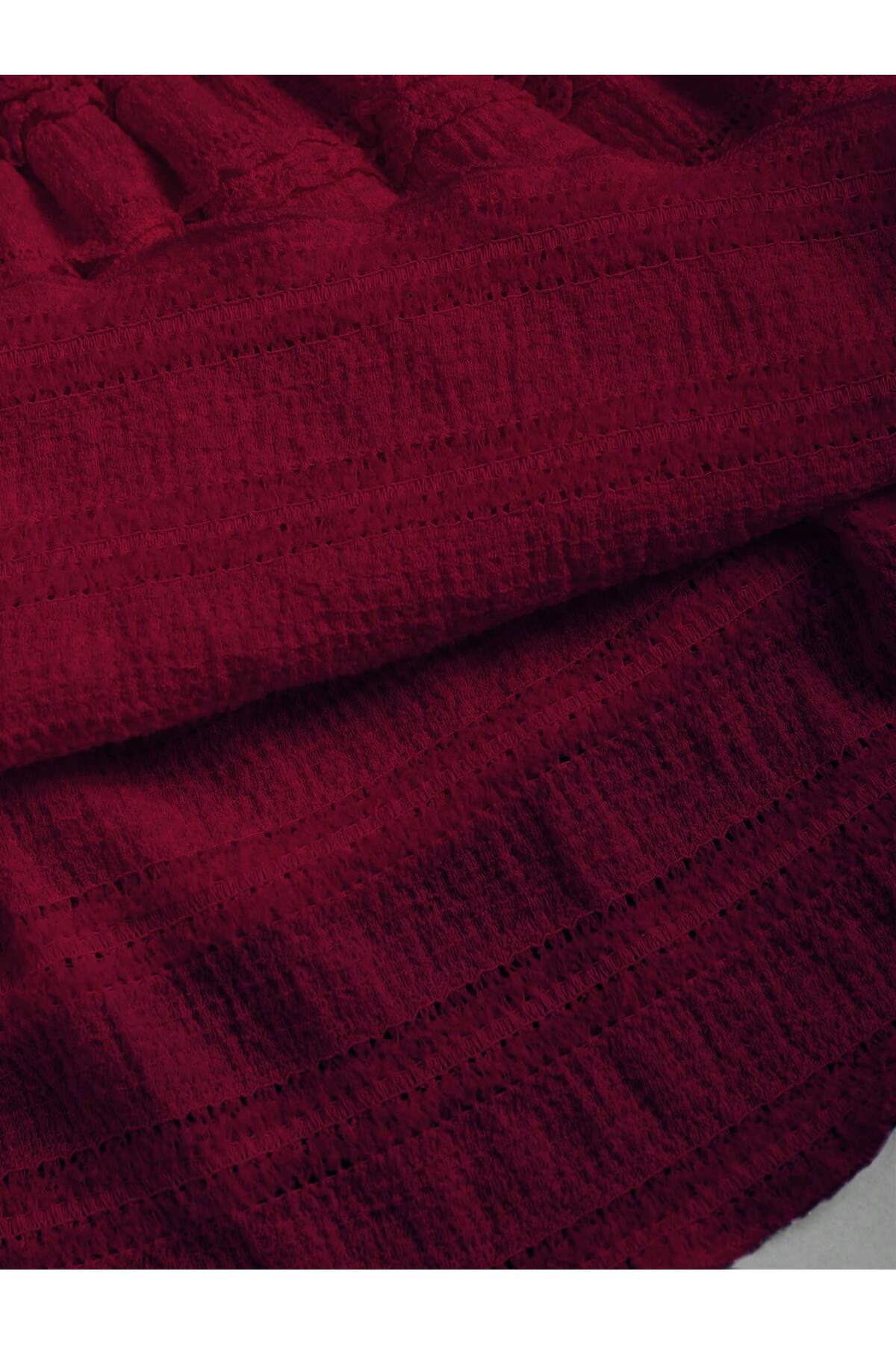 Wild Flower  Mykonos Fırfırlı Yüksek Bel Mini Şort Etek - Görsel 8