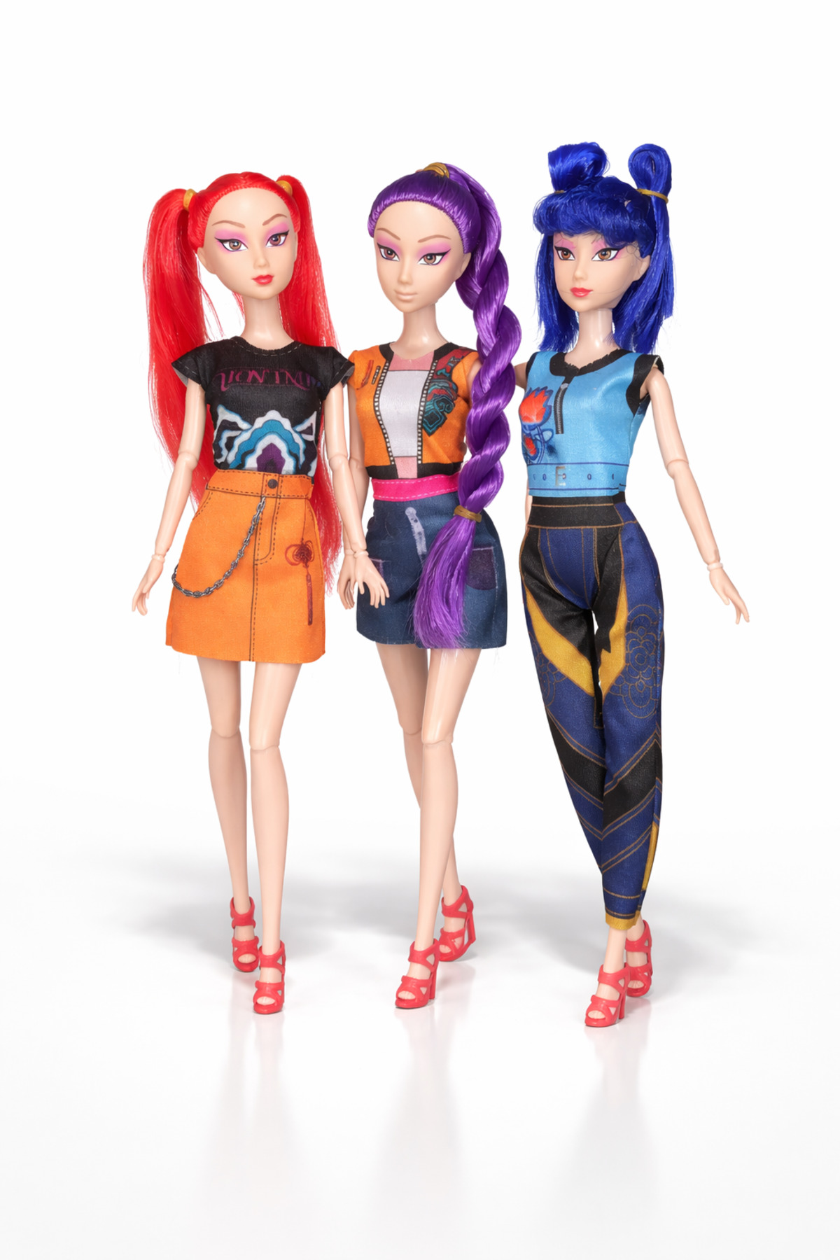 OEM Комплект от 3 кукли 32 см K-pop Ловци на демони / K-pop Ловци на демони -...