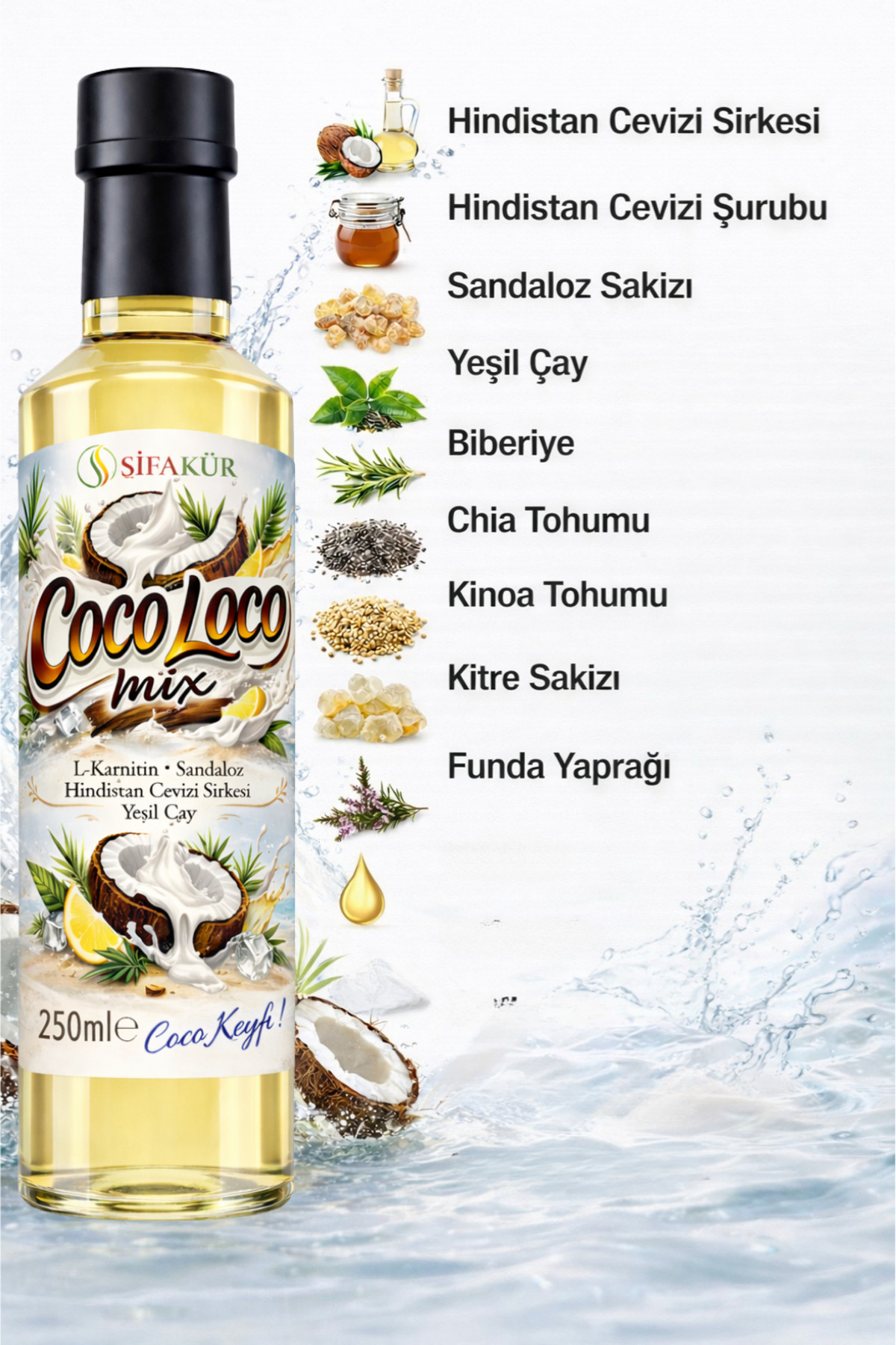 ŞİFAKÜR BİTKİSEL SAĞLIK ÜRÜNLERİ Şifakür Coco Loco Mix Doğal