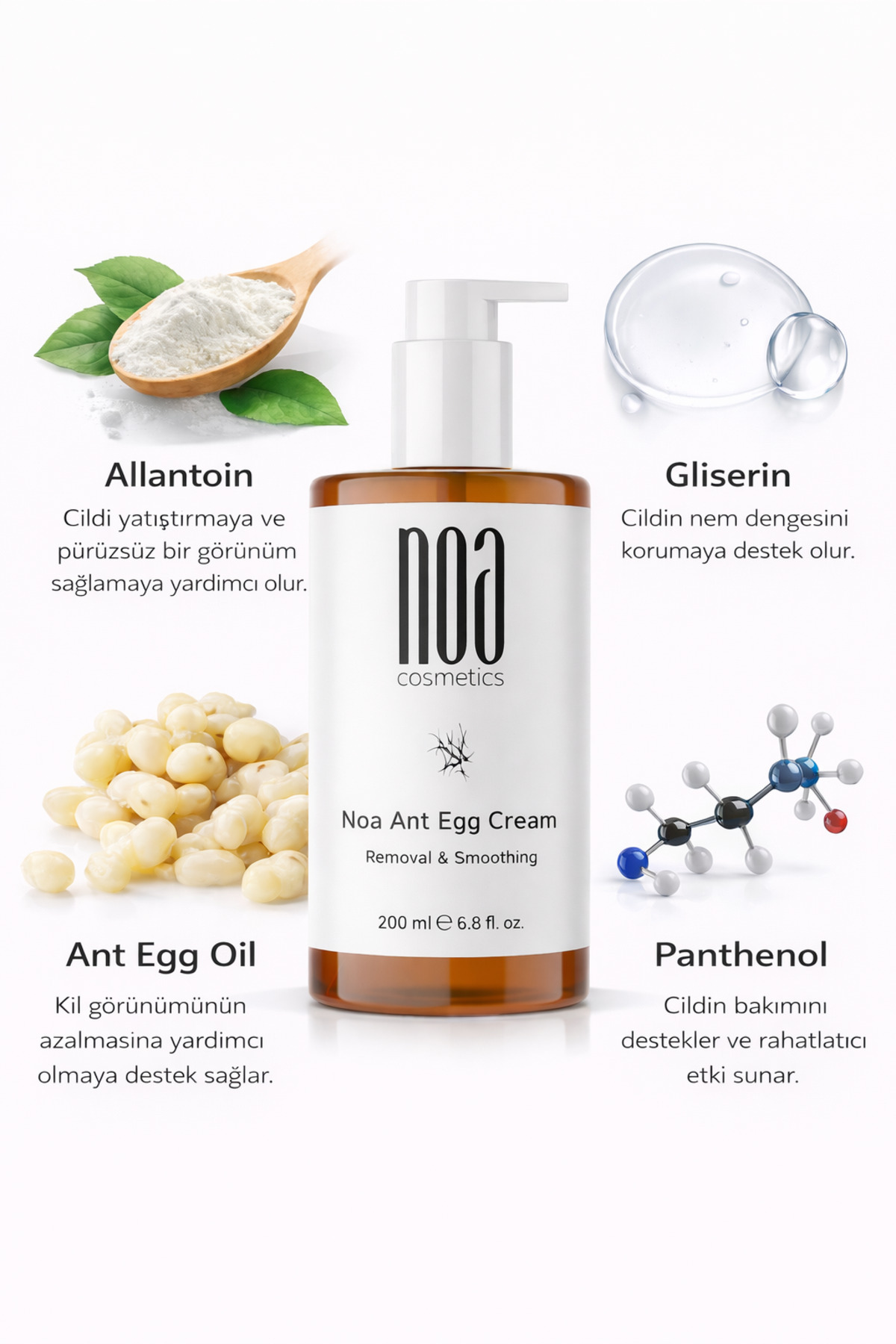 Karınca Yumurtası Tüy Dökücü Krem Ant Egg Cream 200 mL — Noa-TüyKrem — تصویر 5 از 6