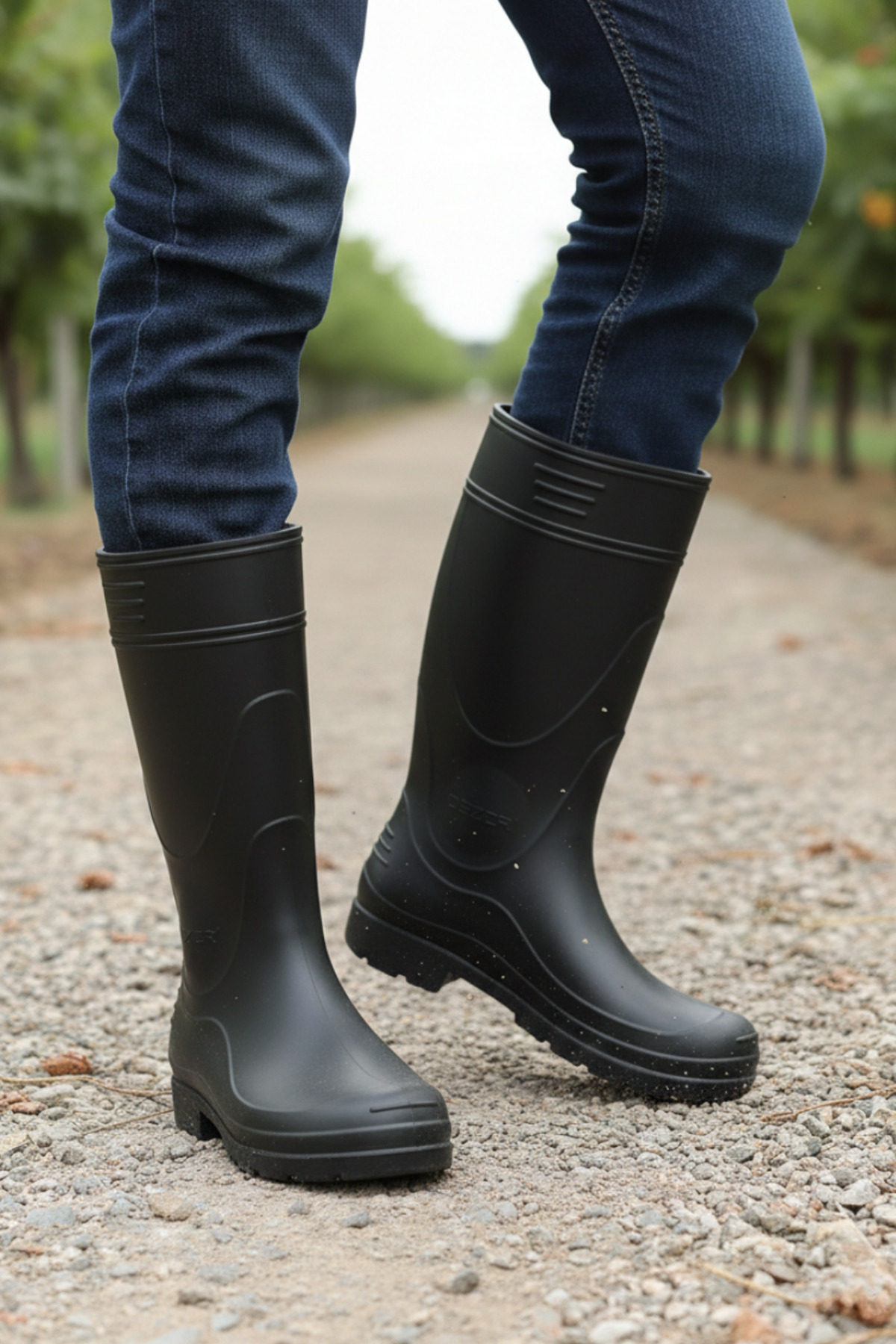Daytex  Hafif Eva Çizme Astarsız Su Geçirmez Bahçe ve Yağmur Çizmesi - Görsel 2