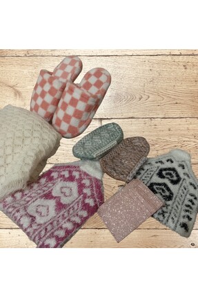 SETORİA Çeyizlik Gelin Bohça Seti– Fransız Model Şal, Terlik, Patik, Lif ve C...