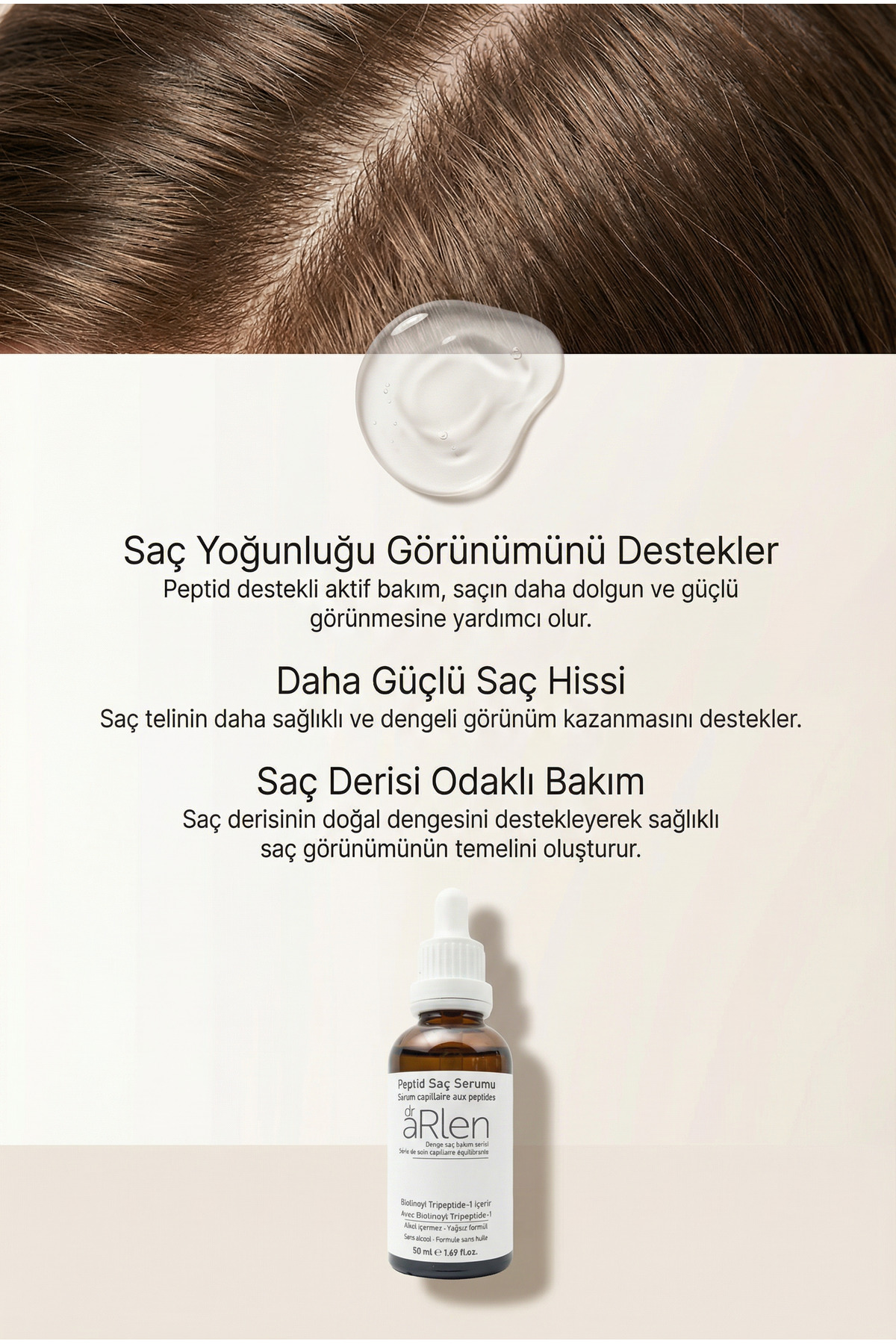 dr Denge Serisi - Peptid Saç Serumu 50 ml — 2543S — تصویر 2 از 8