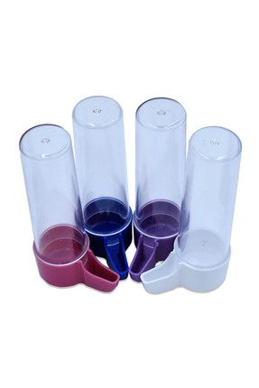Petiopia Kuş Suluk Şeffaf Plastik 100 ml – Muhabbet Kuşu, Kanarya, Papağan İç...