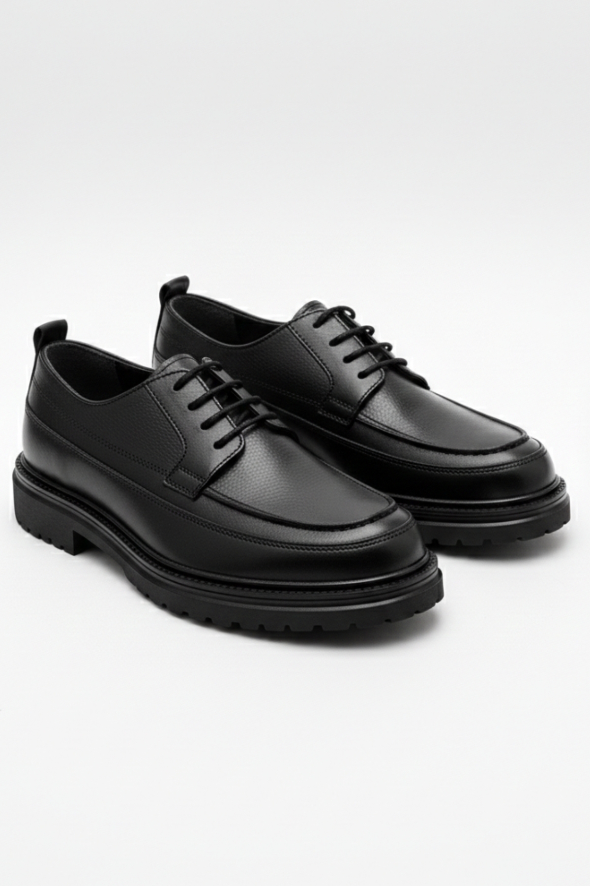 LUSIVE  Hakiki Deri Siyah Günlük Rahat Erkek Klasik Ayakkabı LUASS28AL0050 - Görsel 4