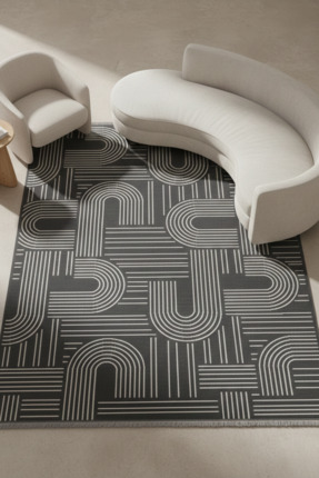 Ayduran Halı Modena İskandinav Yıkanabilir Şönil Saçaklı, Kaymaz Tabanlı Kori...