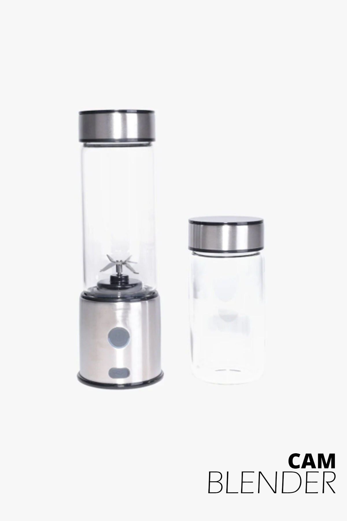 BOMER FRULY CAM BLENDER - BUZ KIRICI ÖZELLİKLİ SMOOTHİE VE MEYVE SUYU BLENDER 250-500 ML fotoğrafı 2 (önizleme)