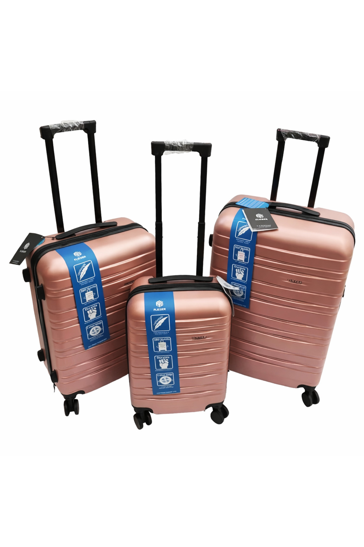 AT Performance Σετ 3 τεμαχίων AT PERFORMANCE ®   Βαλίτσες ABS με ρόδες 360 μο...