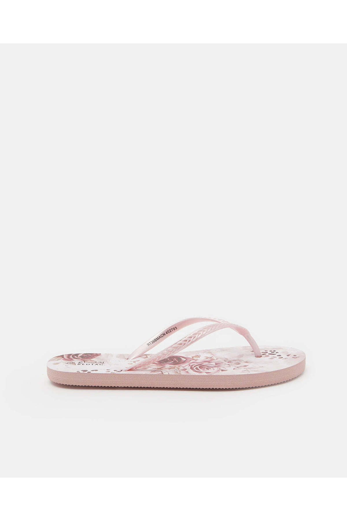 REDTAG Women Pink Floral Flip Flops