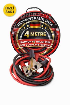 SELTEL 4 Metre Profesyonel Akü Takviye Kablosu – Kamyon ve Tırlar İçin Özel Ü...