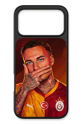 Galatasaray iPhone 17 Pro Max Uyumlu Noa Lang Gol Sevinci Cam Lisanslı Telefo...