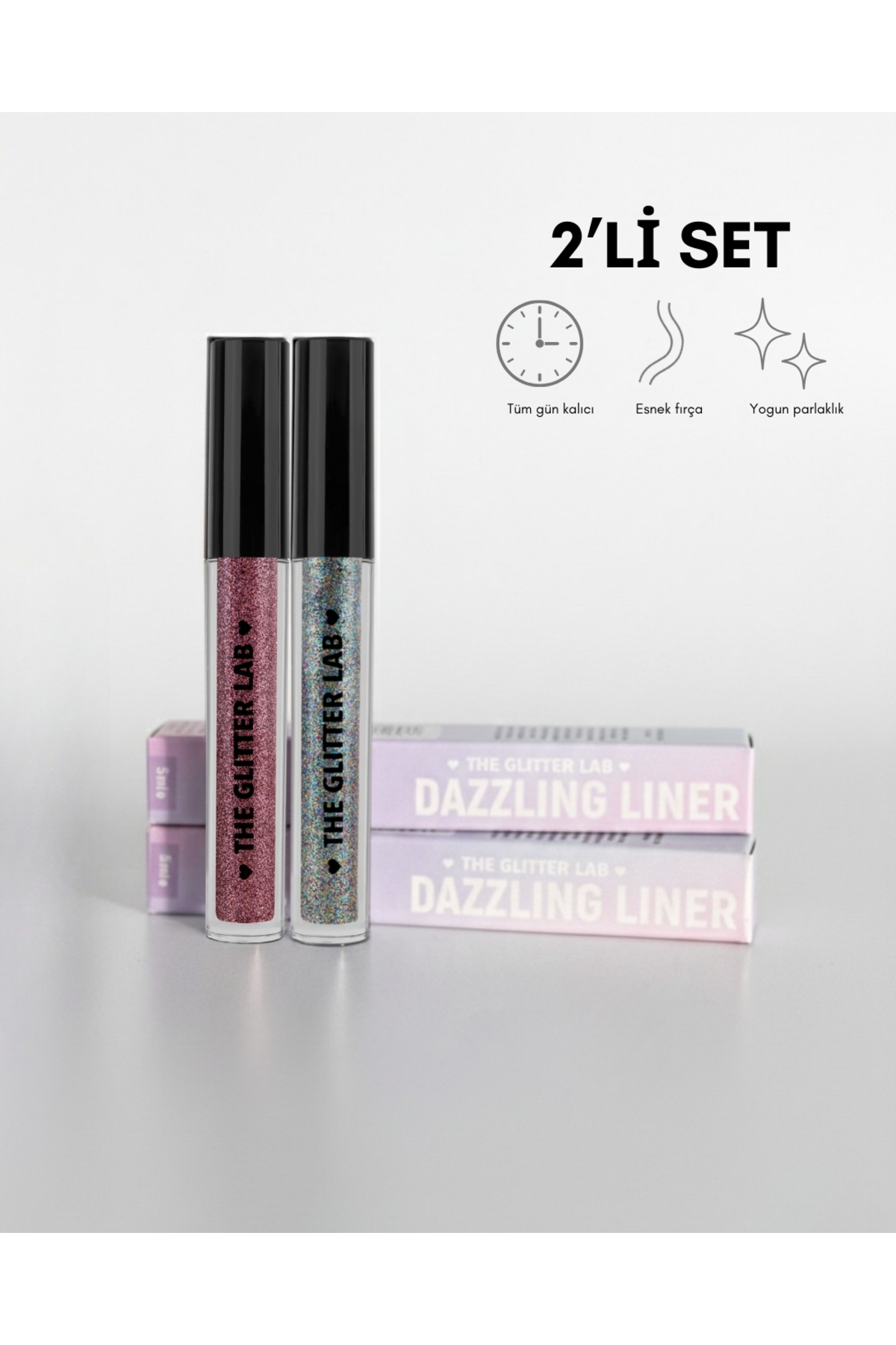 The Glitter Lab 2li Simli Likit Eyeliner | Dazzling Liner Seti NO 5 - Fiyatı, Yorumları