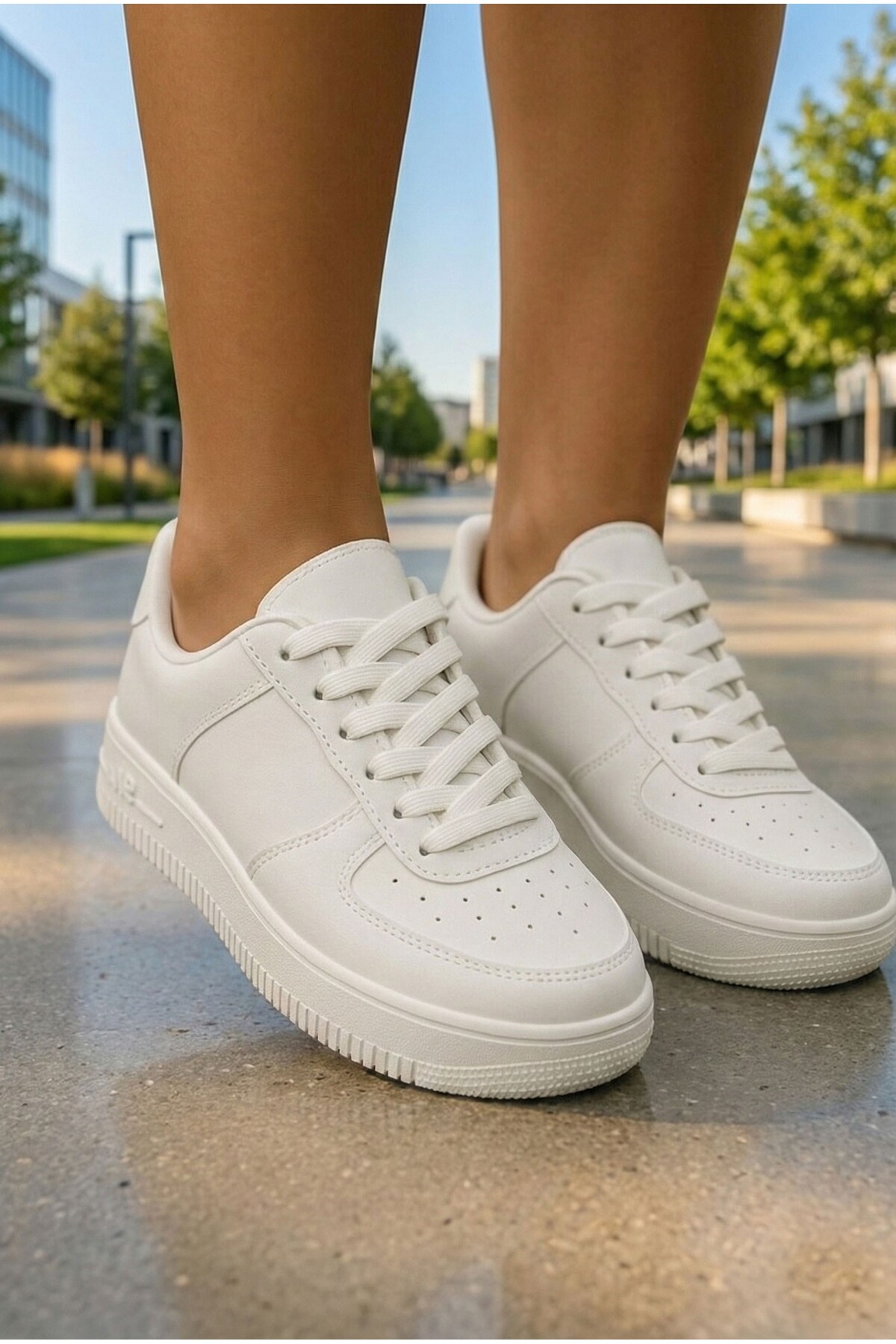 AlbiShoes Unisex Kadın Erkek Sneaker Bağcıklı Spor Ayakkabı Günlük