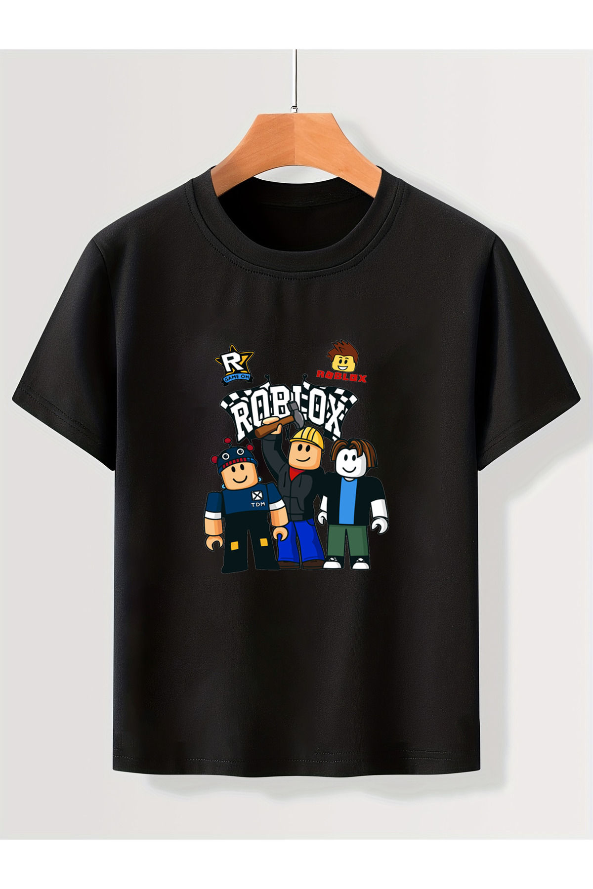 Let's Wear Roblox Guys Printed 100% Cotton Premium Crew Neck T-shirt for Kids