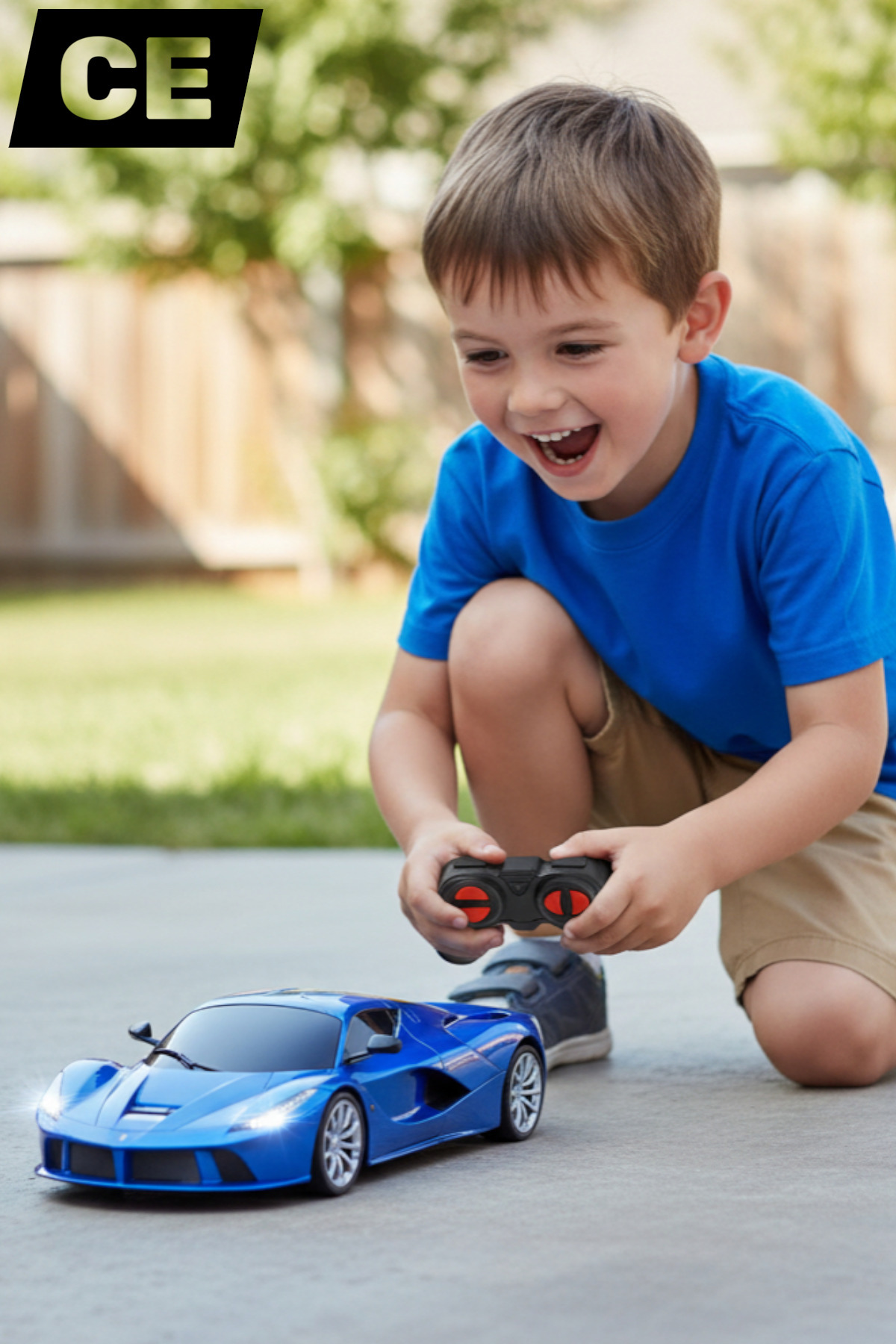 YILDIRIM OYUNCAK Uzaktan Kumandalı RC Ferrari 19 CM Işıklı Spor Araba | Full Fonksiyon Şarjlı Yarış Arabası fotoğrafı 3 (önizleme)