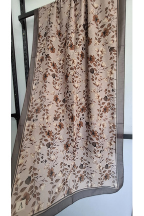 AMİNENESİL Lioren Soft Pamuk Şal Vizon Kahve Renk