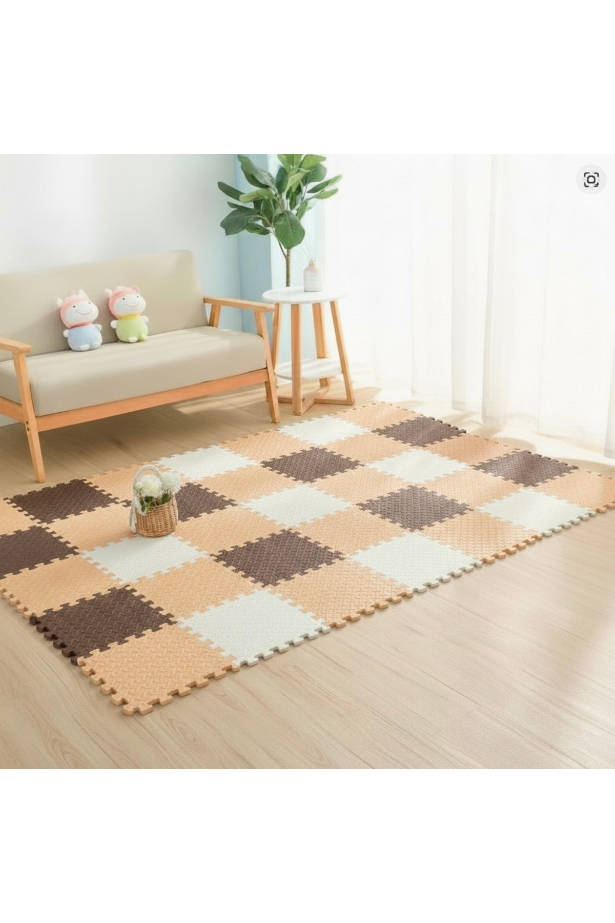 9 Piece Set 33x33 13mm Tatami 100x100 Installed Gaming Sports Carpet Cushion Puzzle Cushion Floor Covering