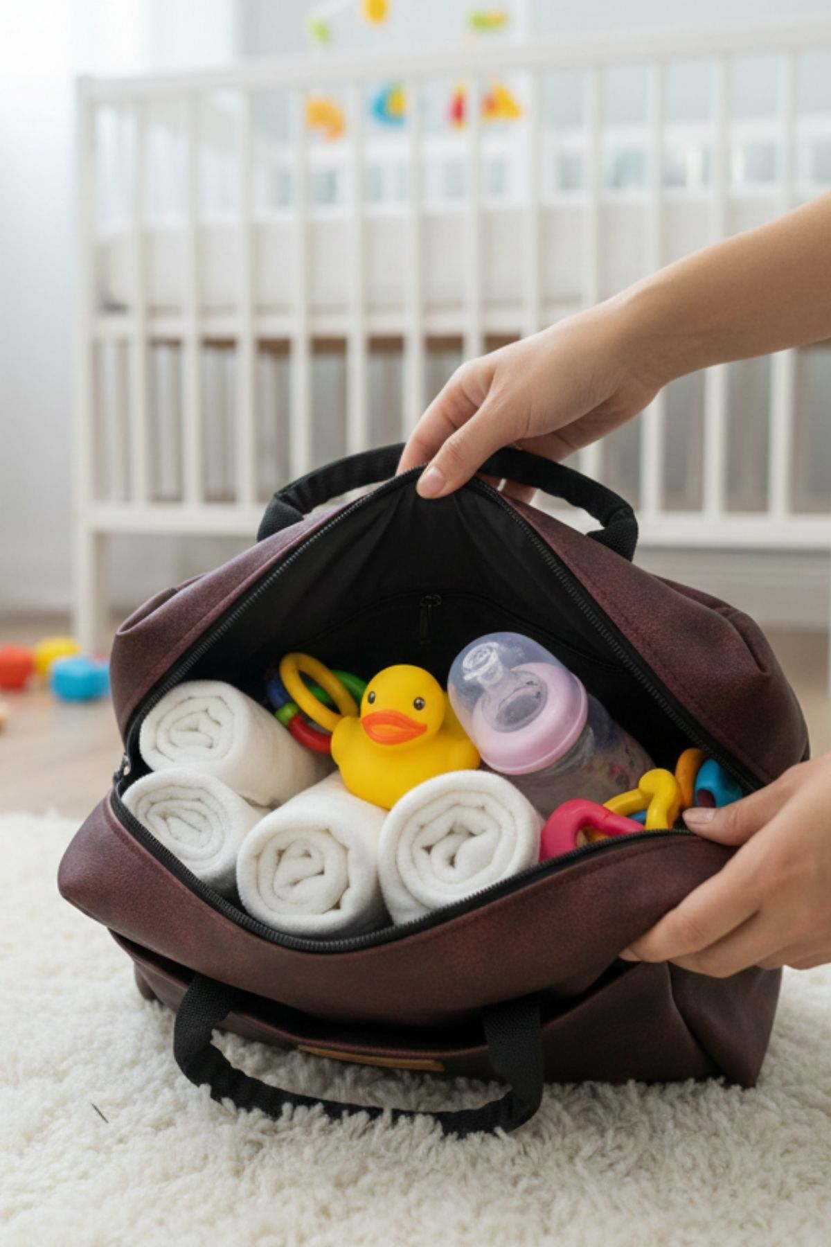 Bagimoo Isı Yalıtımlı Su Geçirmez Termal Çanta Yemek Taşıma Beslenme Çantası Askılı Kahve Suni Deri fotoğrafı 2 (önizleme)