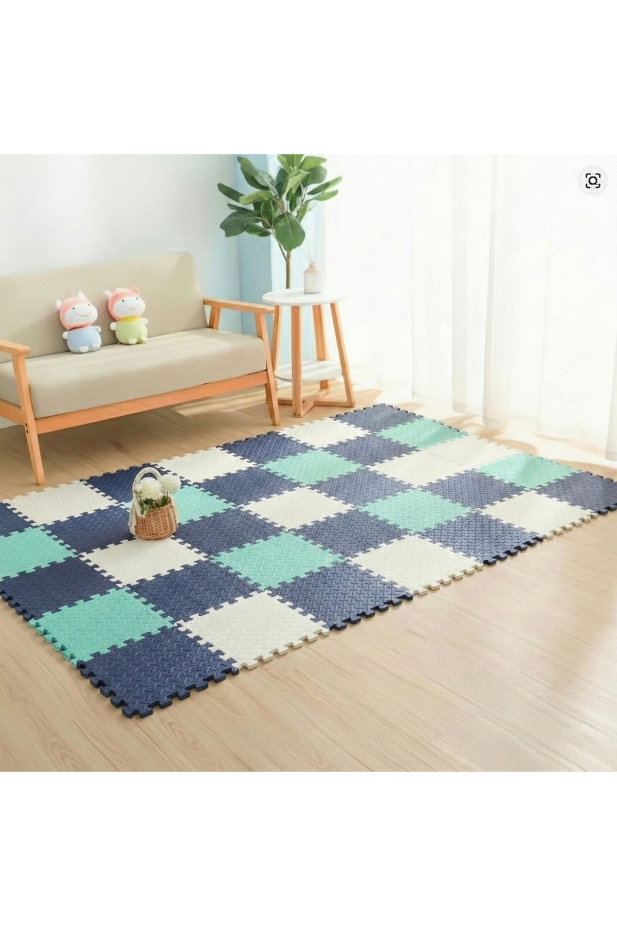 9 Piece Set 33x33 13mm Tatami 100x100 Installed Gaming Sports Carpet Cushion Puzzle Cushion Floor Covering