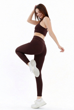 FLAMOVA KADIN SPOR SET TAYT VE BRALET PUSH UP TOPARLAYICI SPOR SET