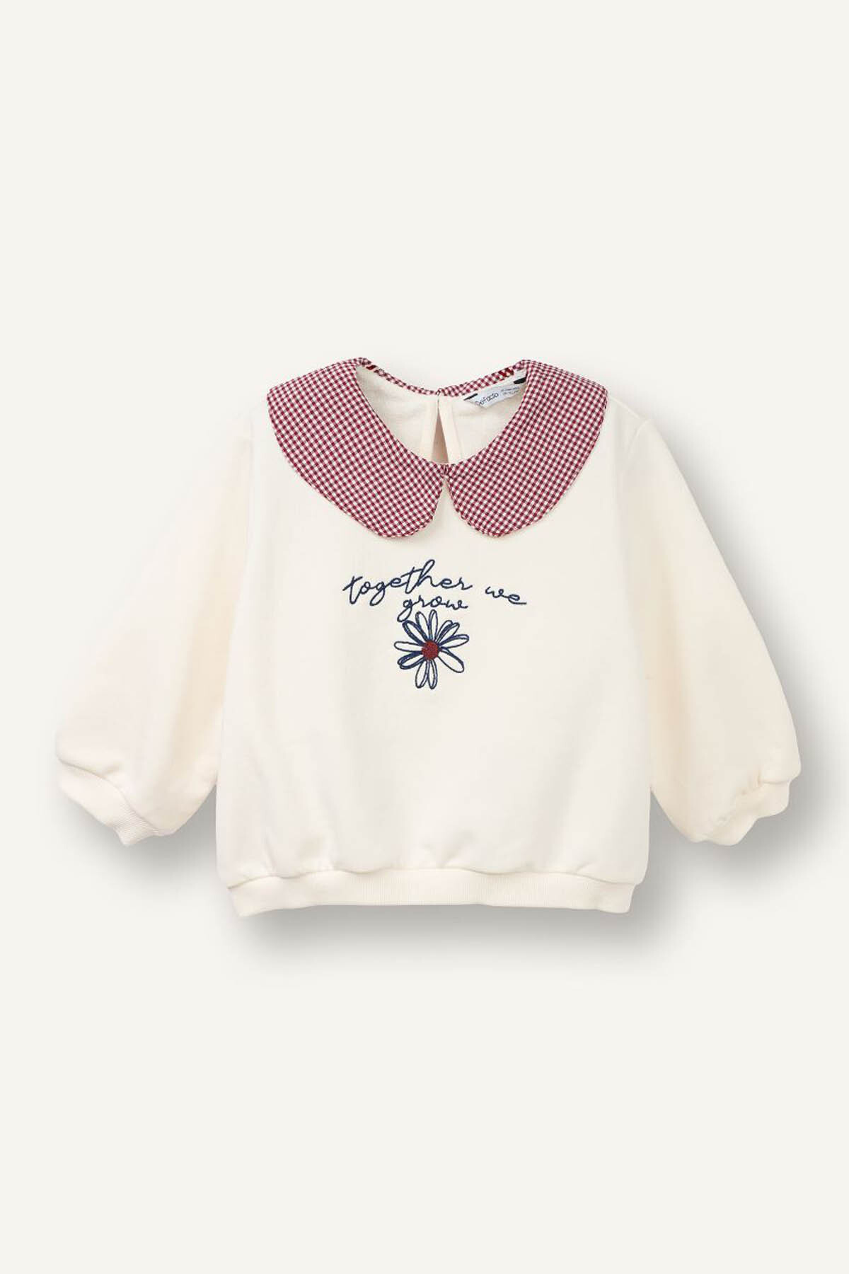 DeFacto Blumensweatshirt mit Kragendetail für Babymädchen G8154A526SP