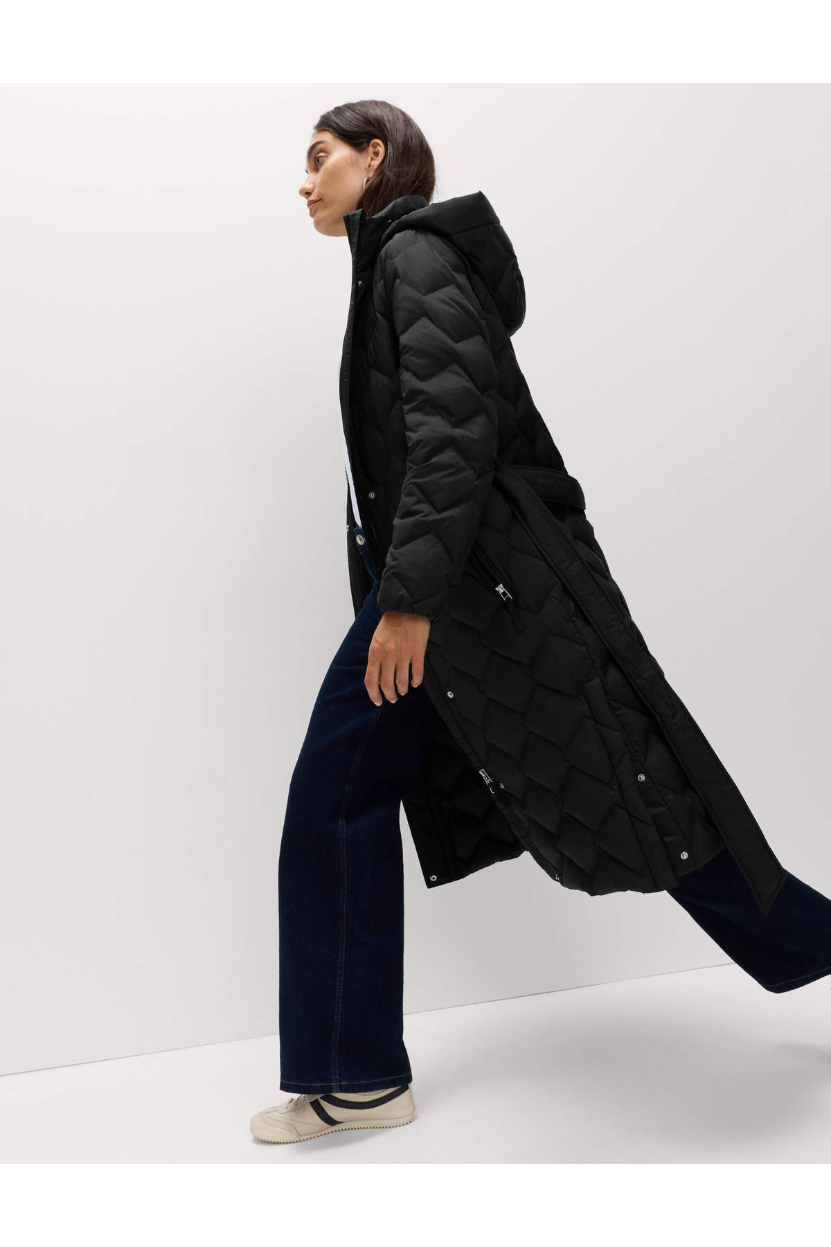 Marks & Spencer  Kaz Tüyü Dolgulu Kapitoneli Mont - Görsel 4