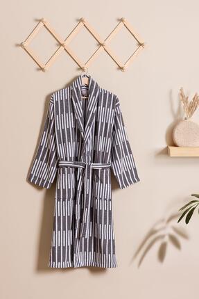 Soley Piano | %100 Pamuk Jakarlı Unisex Bornoz