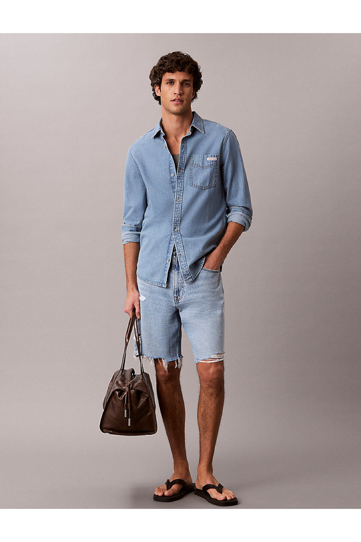 پیراهنمردانهCalvin Kleinآبی