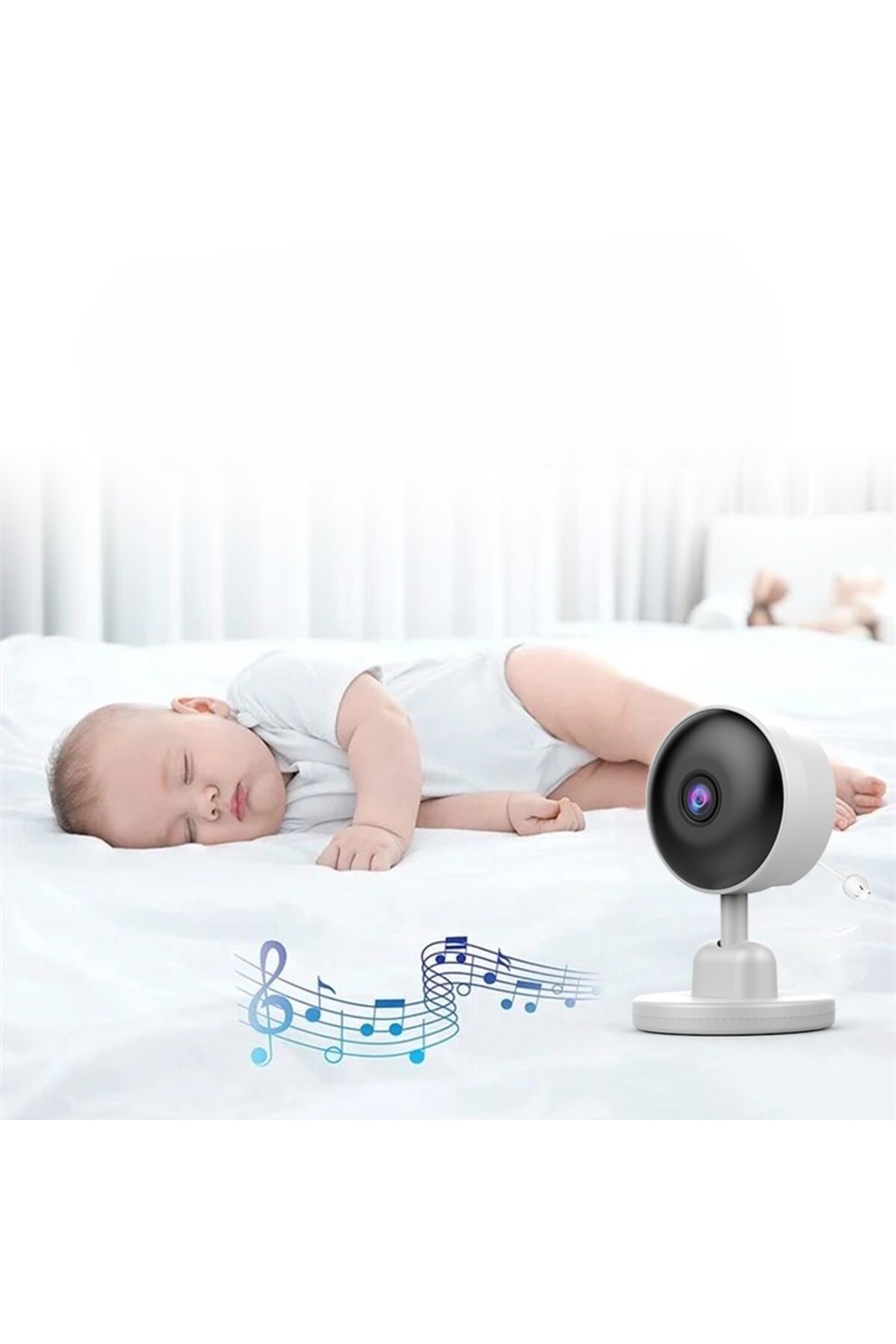 WiderMarkt Bebek İzleme Kamerası WİFİ Gerekmez– Ninni Çalma, Ağlama Algılama, Sıcaklık Takibi,Çift Yönlü Ses fotoğrafı 3 (önizleme)