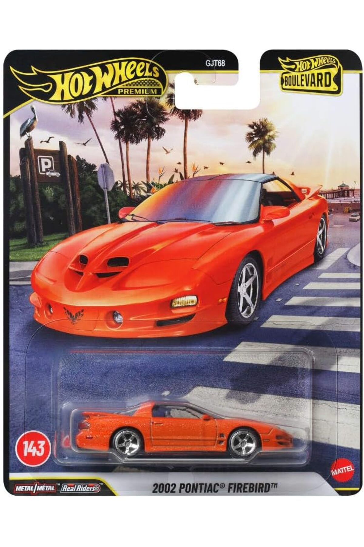 TH ホットウィール 2003 CUSTOM FIREBIRD HOT WHEELS Premium - Boulevard #143 - 2002 Pontiac Firebird