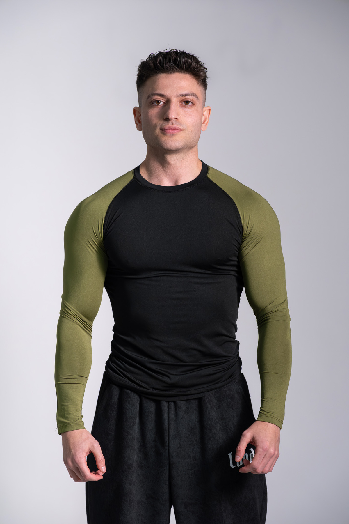 Thelood Uzun Kol Raglan Compression t-shirt Body şekillendirici dar tişört görsel 3