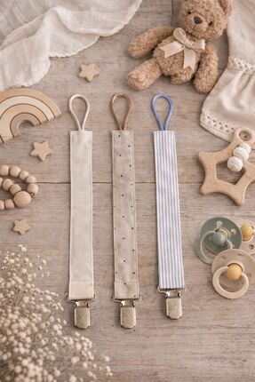 Peppino Emzik Askısı - Emzik Zinciri - Emzik Tutacağı 3'lü Set